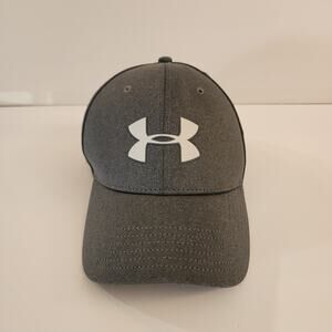 Under Armour Fitted Hat Green M/L Classic Fit  ISO-CHILL 6 Panel Polyester Gray